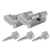 Циліндр замка з ручкою Gerda 50/40 нікель (0WKE1G05040.90030P)