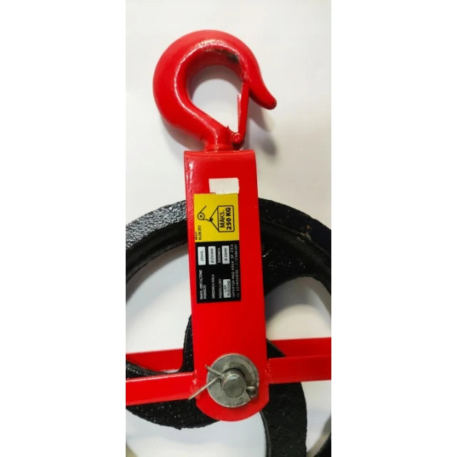 Блок строительный LINOTECH 125 мм с крюком 500 кг (LN-125)