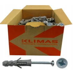 Дюбель Wkret-Met KLIMAS 8-4,0/45 мм з шурупом KRX 8x45 100 шт (KRX8445)
