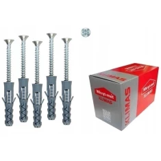 Дюбель Wkret-Met KLIMAS 8-4,0/50 мм з шурупом KRX 8x50 100 шт (KRX8450)