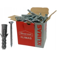 Дюбель Wkret-Met KLIMAS 8-5,0/70 мм з шурупом KRX 8x70 100 шт (KRX8570)