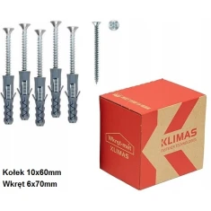 Дюбель Wkret-Met KLIMAS 10-6,0/70 мм с шурупом (KRX10670)