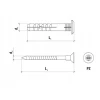 Дюбель Wkret-Met KLIMAS 10 80 мм монтажний SM-10x80 50 шт (SM1080)