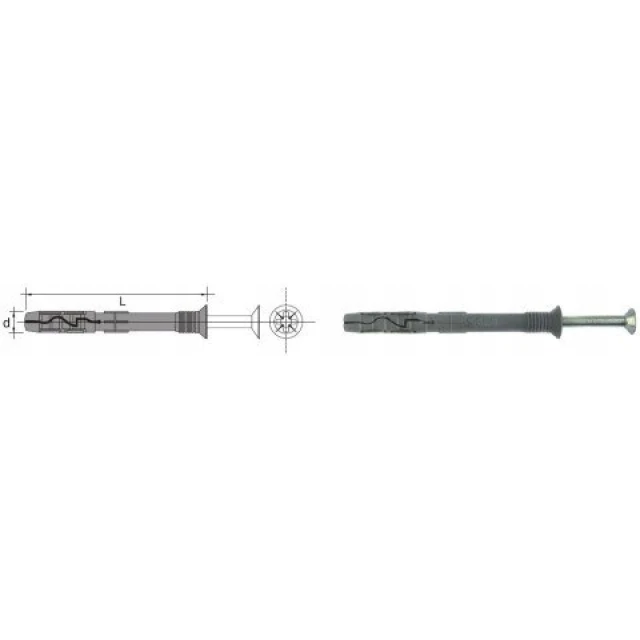 Дюбель Wkret-Met KLIMAS 10x220 мм монтажний 50 шт (SM10220)