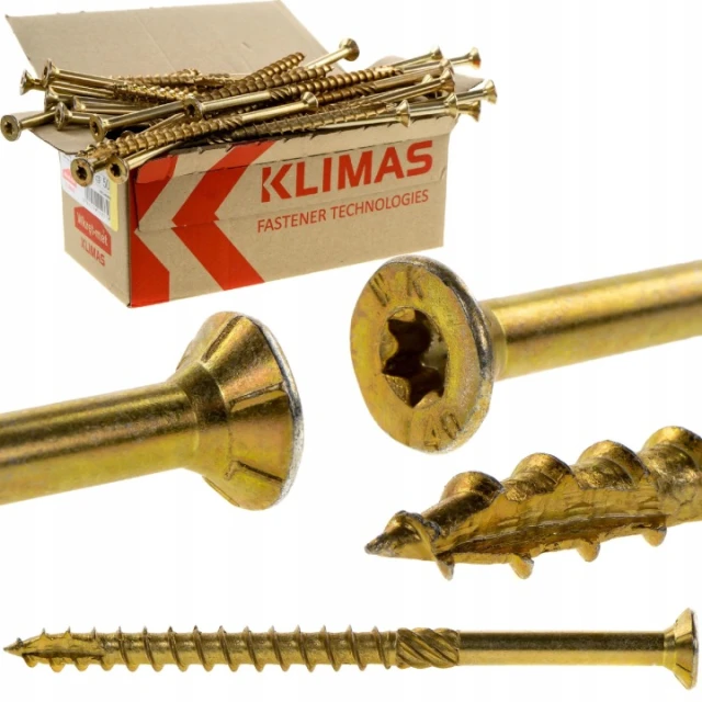Шуруп столярний з конічною головкою Wkret-Met KLIMAS 8x100 мм 50 шт (WKCS-08100)