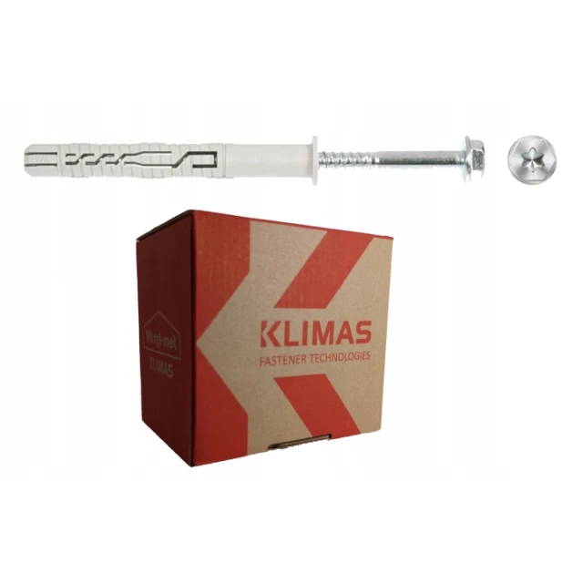 Дюбель рамний перетворювальний Wkret-Met KLIMAS 12x80 NYLON з ключем 25 шт (KPR-12080)