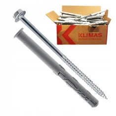 Дюбель рамний перетворювальний Wkret-Met KLIMAS 12x100 NYLON з ключем 25 шт (KPR-FAST-12100K)