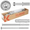 Дюбель рамний перетворювальний Wkret-Met KLIMAS 12x300 NYLON з ключем 20 шт (KPR-12300)