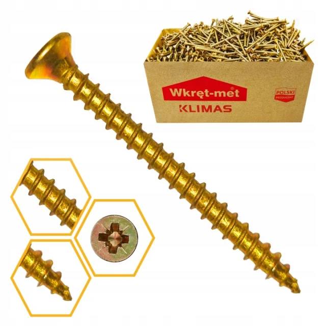 Шуруп Wkret-Met KLIMAS 3,5x16 KMH оцинкований Yellow 2000 шт (KMH3516)