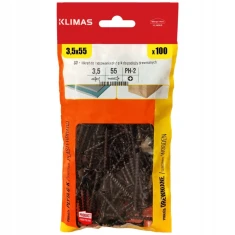 Саморез Wkret-Met KLIMAS 3,5x55 по дереву 100 шт (KMGD3555)