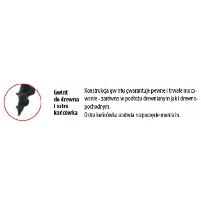 Шуруп Wkret-Met KLIMAS 4,8x120 для дерева (KGD48120)