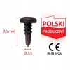Шуруп самонарізний BTEX Wkret-Met KLIMAS 3,5x9,5 мм Black 200 шт (BTEX 3995)