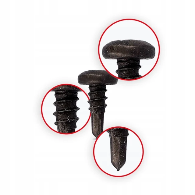 Шуруп самонарізний BTEX Wkret-Met KLIMAS 3,5x9,5 мм Black 200 шт (BTEX 3995)