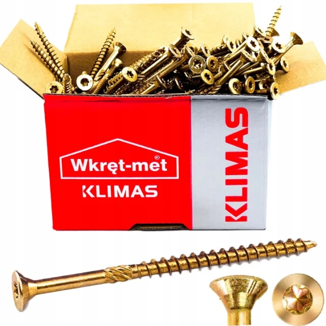 Шуруп столярний з конічною головкою Wkret-Met KLIMAS 4,5х40 мм 250 шт (KMWHT-45040)