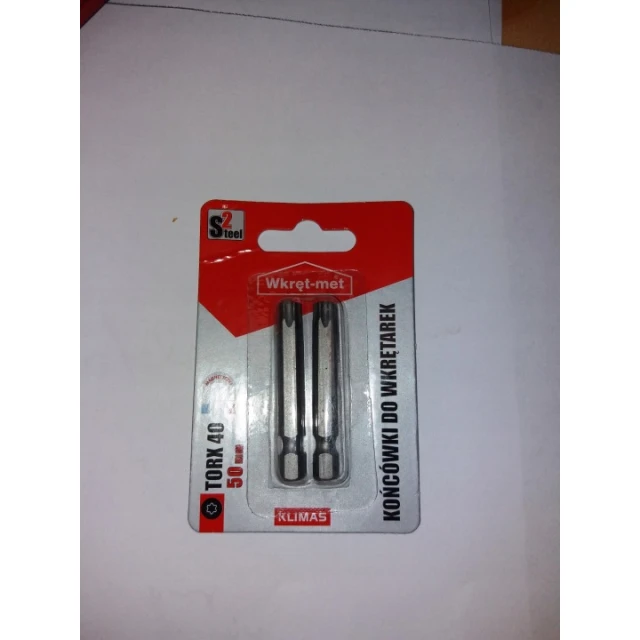 Біта Torx Wkret-Met KLIMAS T40 L50 мм (TX-40S2-50MM)
