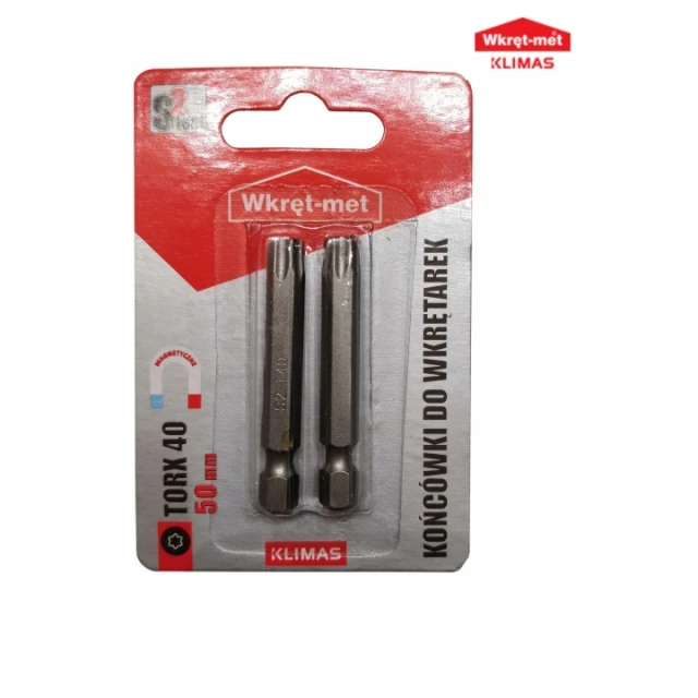 Біта Torx Wkret-Met KLIMAS T40 L50 мм (TX-40S2-50MM)