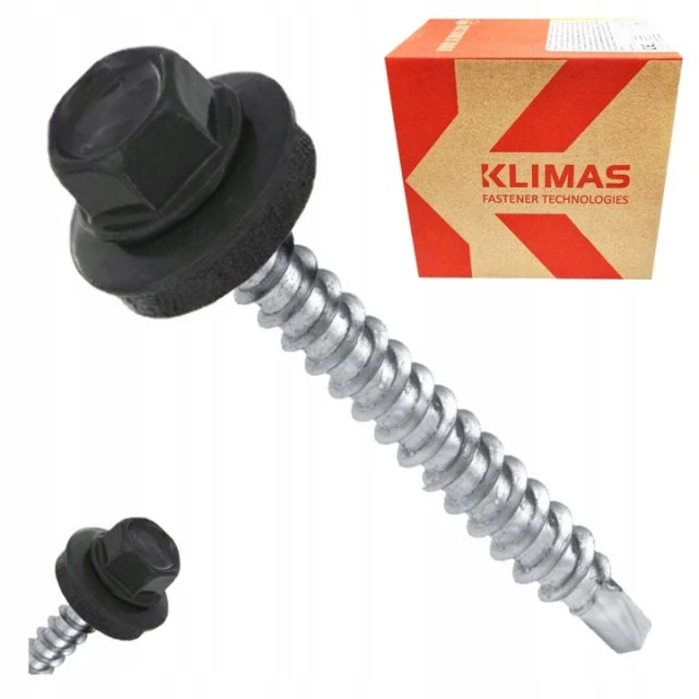 Шуруп фермерський Wkret-Met KLIMAS 4,8x55 мм Anthracite 200 шт (WFD4855 7016)