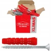 Дюбель Wkret-Met KLIMAS 8x60 з шурупом SFXP, 100 шт (SFXP-08040060)