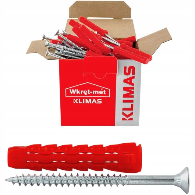 Дюбель Wkret-Met KLIMAS 8x60 з шурупом SFXP, 100 шт (SFXP-08040060)