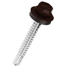 Шуруп фасадний Wkret-Met KLIMAS 4,8x25 мм Brown RAL8017 для сталевої підлоги (WF 4825 8017)