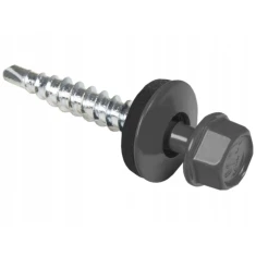 Шуруп фермерський Wkret-Met Wkret-Met KLIMAS 4,8x35 мм, антрацит RAL 7016, 250 шт (WFD 7016)