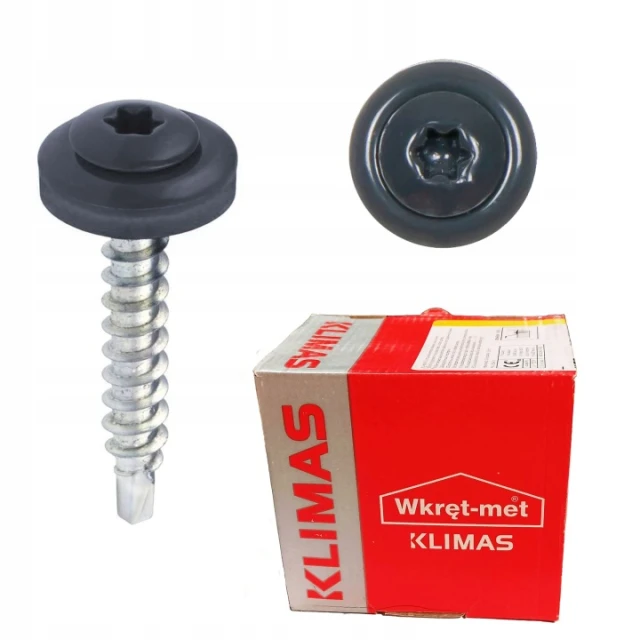Шуруп фермерський Wkret-Met KLIMAS 4,8x35 мм TORX Anthracite 250 шт (WDD-48035-7016)