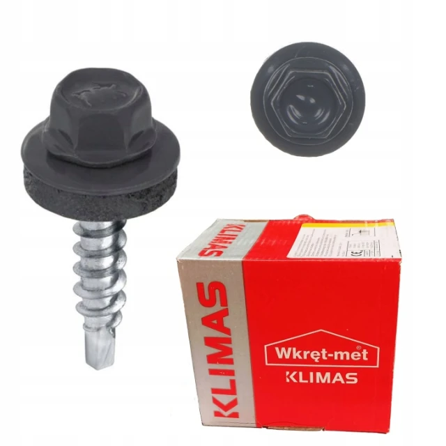 Шуруп фермерський Wkret-Met KLIMAS 4,8x25 мм Graphite 250 шт (WFD 48025 7024)