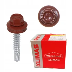 Шуруп фермерський Wkret-Met KLIMAS 4,8x35 мм Dark Red 250 шт (WFD 3009)