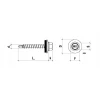 Шуруп фермерський Wkret-Met KLIMAS 4,8x35 мм Dark Red 250 шт (WFD 3009)