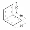 Кутник широкий DOMAX 60x60x60x2,0 мм (KS3)
