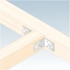 Кутник з тисненням легкий DOMAX 90x90x65x2 мм, комплект 20 шт (KPL1)