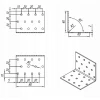 Кутник монтажний DOMAX 60x60x80x2мм, комплект 20 шт (KM5)