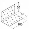 Кутник монтажний DOMAX 60x60x100x2 мм (KM6)