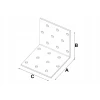 Кутник монтажний DOMAX 100x100x100x2мм, комплект 20 шт (KM13)