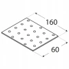Плитка перфорована DOMAX 60x160x2 мм (PP6)