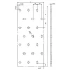 Плитка перфорована DOMAX 60x240x2 мм (PP8)