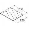 Плитка перфорована DOMAX 120x200x2 мм (PP18)