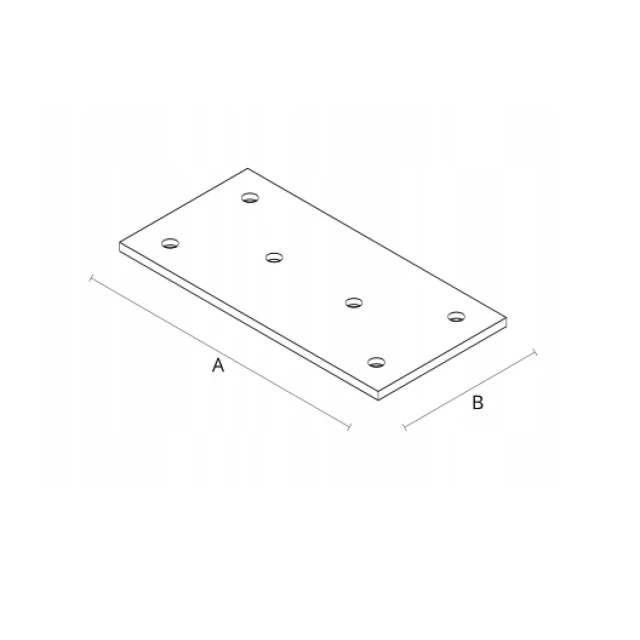 Плитка перфорована DOMAX 40x1200x2 мм (упаковка 10 шт) (PP91)