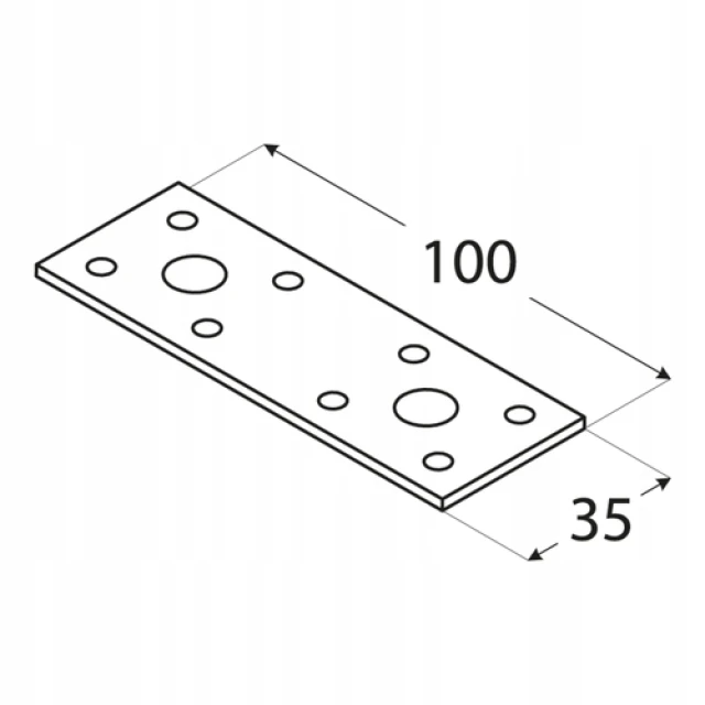 Муфта плоска DOMAX 100x35x2,5 мм ЛП1, комплект 20 шт (ЛП1)