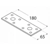 Муфта плоская DOMAX 140x55x2,5 мм ЛП2, комплект 20 шт (ЛП2)