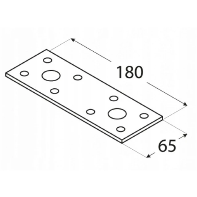 Муфта плоская DOMAX 140x55x2,5 мм ЛП2, комплект 20 шт (ЛП2)