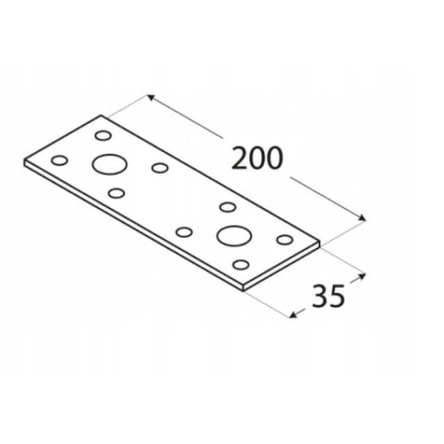 Муфта плоска DOMAX 200x35x2,5 мм ЛП3, комплект 20 шт (ЛП3)