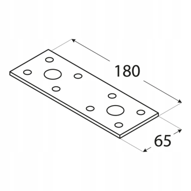 Муфта плоская DOMAX 180x65x2,5 мм ЛП5, комплект 20 шт (ЛП5)