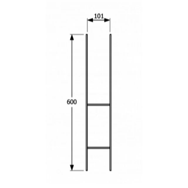 Основа стовпа DOMAX 101x600x6,0 мм (PSH100)