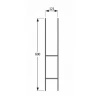 Основа стовпа DOMAX 121x600x6,0 мм (PSH120)