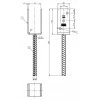 Основа стовпа DOMAX 61x324x120x4 мм (PS60U)