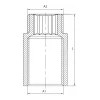Подовжувач мідний INVENA 3/4