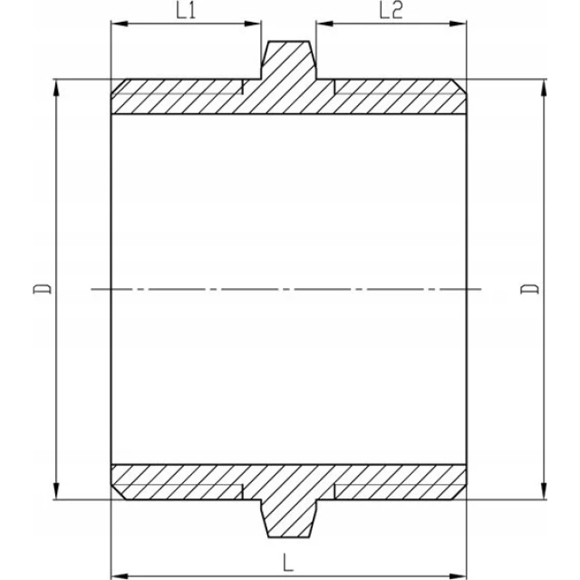 Ніпель хромований INVENA 3/4