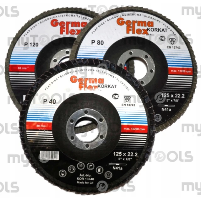 Шліфувальний круг пелюстковий GERMAFLEX 125/80 плоский (KOR13742)