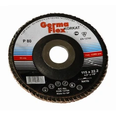 Шліфувальний круг пелюстковий GERMAFLEX 115 80 опуклий 10 шт (KOR13754)